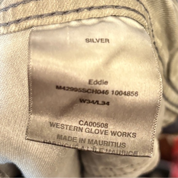 Silver Jeans Eddie Relaxed Fit Tapered Leg Jeans - Gray 34x34 - Picture 16 of 16